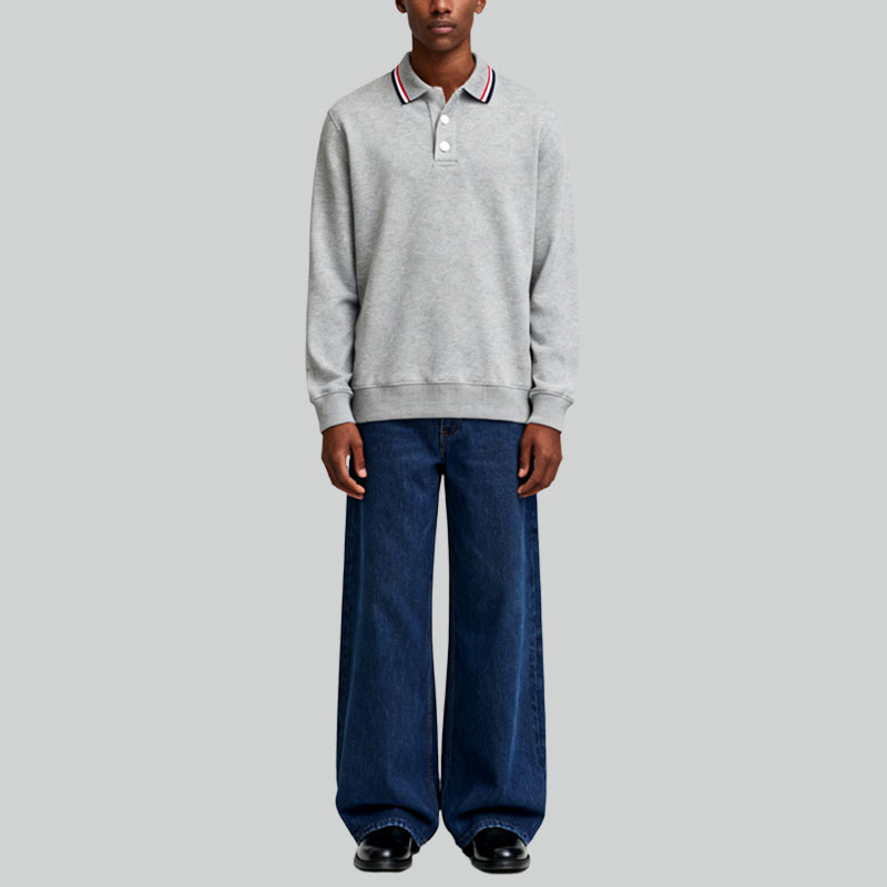 mens-grey-polo-sweatshirt-with-striped-collar-comfortable-long-sleeve-top