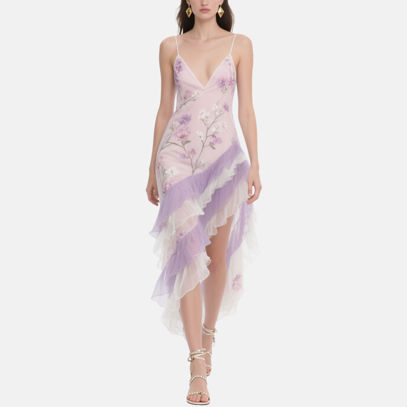 casual-comfortable-simple-womens-v-neck-dress